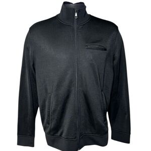 Vince Men's Black Zip-Up track jacket medium